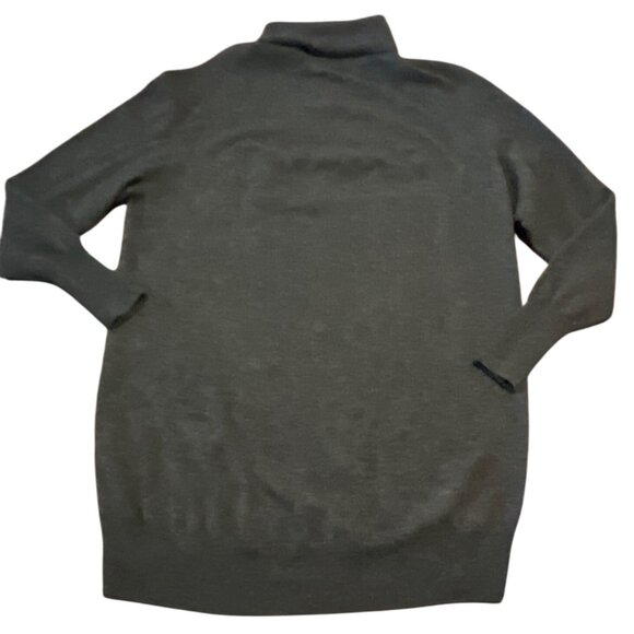 Uniqlo Womens Oversize XS Cashmere Turtleneck Sweater Gray Soft & Cozy - Picture 6 of 8